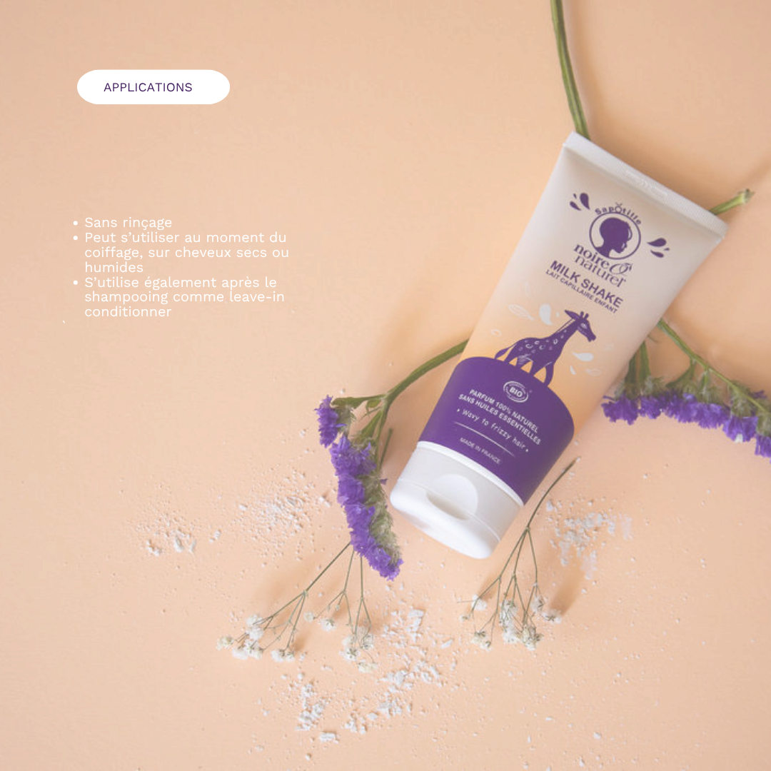 MILK SHAKE- Lait Capillaire Naturel Enfant - Sans rinçage, Hydratant, Multifonction