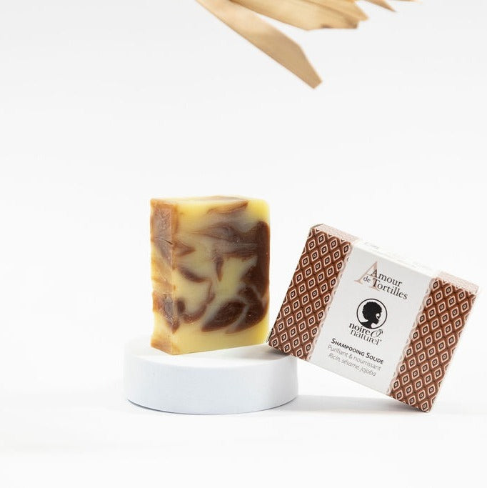 AMOUR DE TORTILLES - Organic Solid Shampoo for Dry, Curly, Kinky, Locked Hair