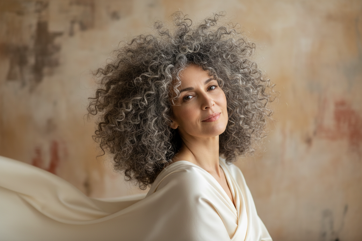 Cheveux gris ou blancs