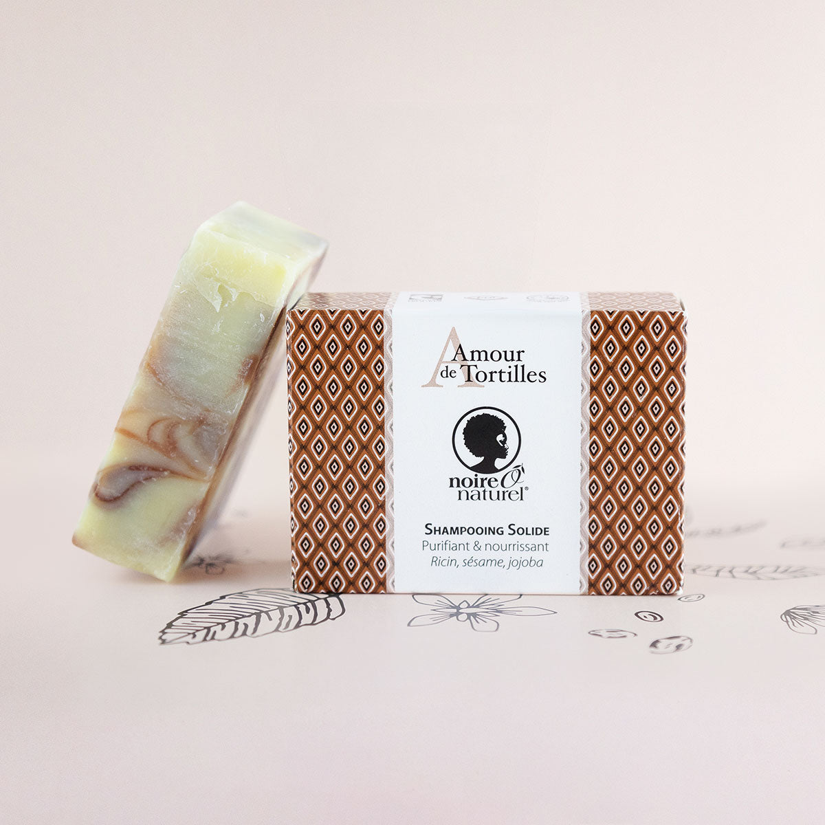 AMOUR DE TORTILLES - Organic Solid Shampoo for Dry, Curly, Kinky, Locked Hair