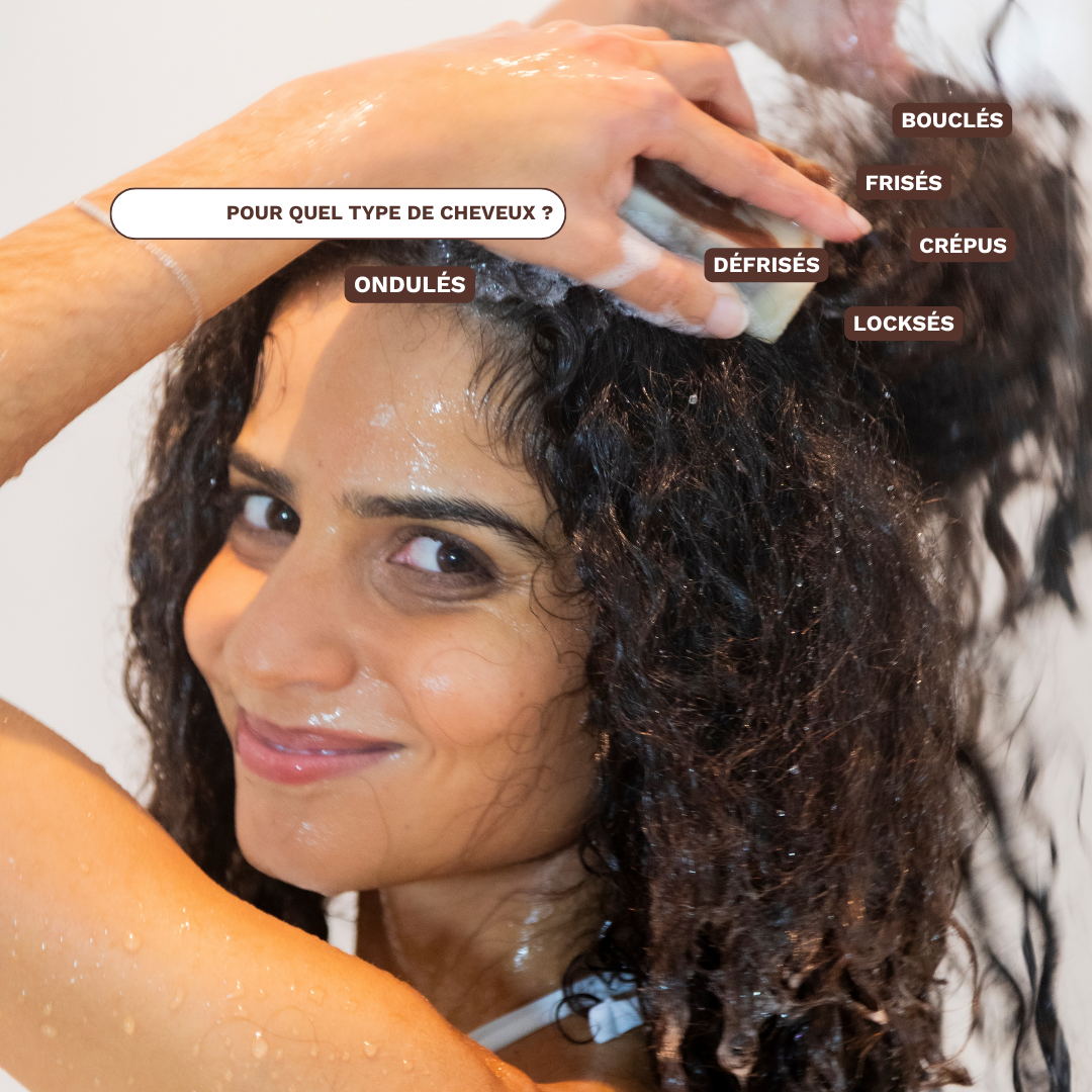 AMOUR DE TORTILLES - Shampooing Solide BIO Cheveux Secs, Frisés, Crépus, Locksés