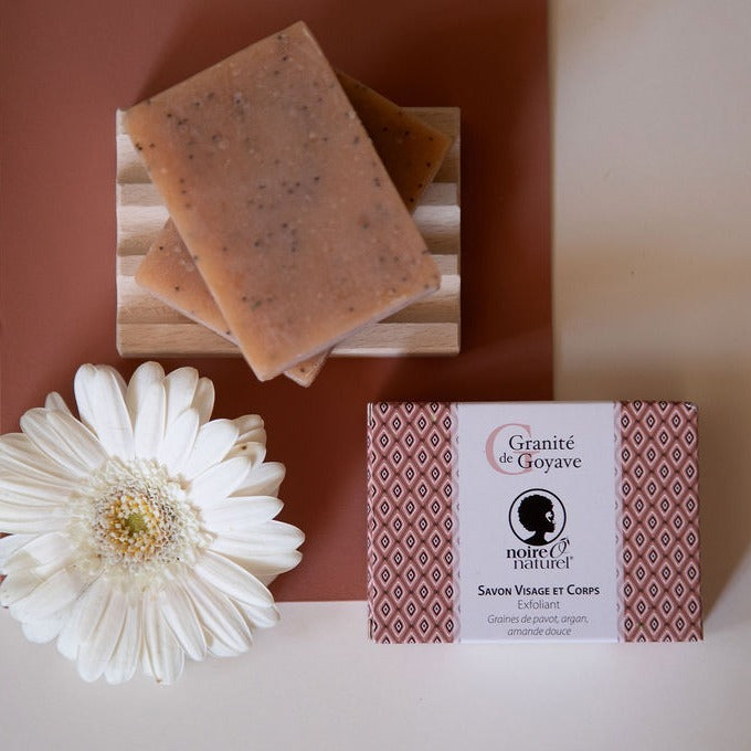 Solid beech wood soap dish